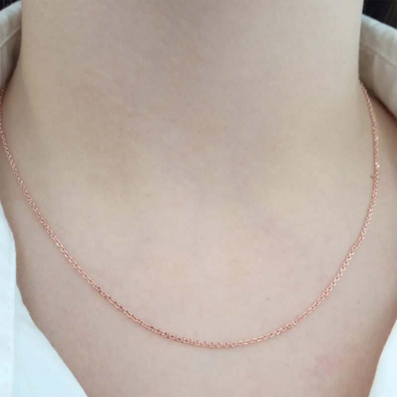Cadena de plata 925 Rose - Eslabon veneciana