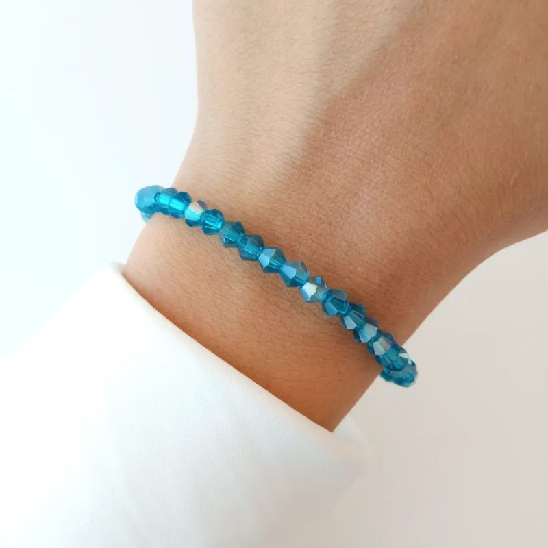 PULSERA ELASTIZADA MORELIA AZUL MEDIO