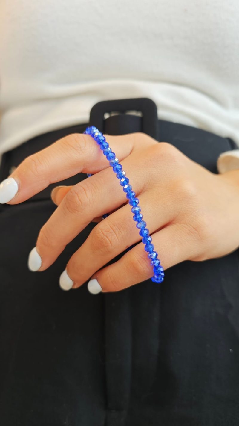 PULSERA ELASTIZADA CRISTALES SW
